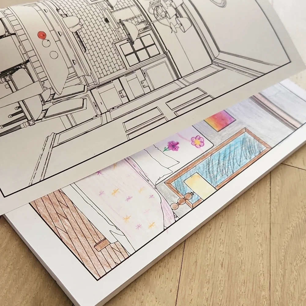 2 Mental Health Journals for Gratitude, Positivity, Art plus Adult Coloring Book